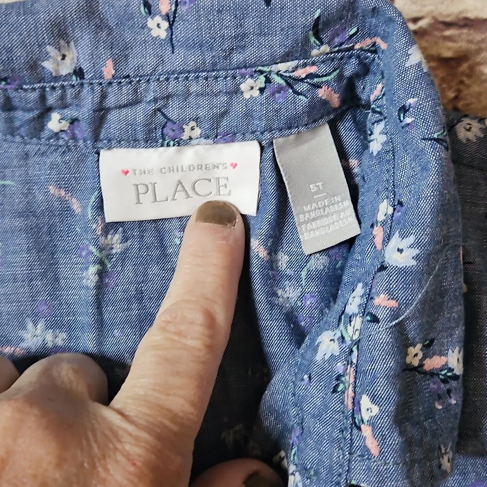 🔥Childrens Place Floral Dress‎ Size 5t